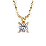 Load image into Gallery viewer, 3-ct.-diamond-princess-cut-solitaire-necklace-in-yellow-gold-FDPD8469ANGLE1-PR-3.00-YG.jpg?v=1758712823
