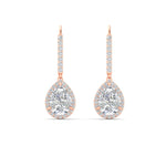 Load image into Gallery viewer, 3-ct.-pear-shaped-halo-diamond-lever-back-earrings-in-rose-gold-FDEAR-11235PEANGLE1-3.00CT-NL-RG.jpg
