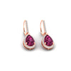 Load image into Gallery viewer, 3-ct.-pear-shaped-pink-sapphire-halo-diamond-lever-back-earrings-in-rose-gold-FDEAR-11235PEGSADRPIANGLE1-3.00CT-NL-RG.jpg
