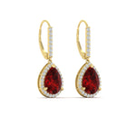 Load image into Gallery viewer, 3-ct.-pear-shaped-ruby-halo-diamond-lever-back-earrings-in-yellow-gold-FDEAR-11235PEGRUDRANGLE1-3.00CT-NL-YG.jpg
