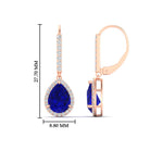 Load image into Gallery viewer, 3-ct.-pear-shaped-sapphire-with-halo-diamond-lever-back-earrings-in-rose-gold-FDEAR-11235PEGSABLANGLE1-3.00CT-NL-RG.jpg
