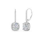 Load image into Gallery viewer, 3-ctw-halo-cushion-diamond-earring-lever-back-in-white-gold-FDEAR-11235CU-3.00CT-NL-WG.jpg
