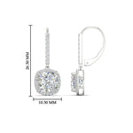 Load image into Gallery viewer, 3-ctw-halo-cushion-diamond-earring-lever-back-in-white-gold-FDEAR-11235CU-3.00CT-NL-WG.jpg
