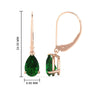 Load image into Gallery viewer, 3-ctw.-emerald-pear-shape-drop-earrings-lever-back-in-rose-gold-FDEAR11236PEGEMGR-3.00CT-NL-RG.jpg