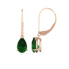 Load image into Gallery viewer, 3-ctw.-emerald-pear-shape-drop-earrings-lever-back-in-rose-gold-FDEAR11236PEGEMGR-3.00CT-NL-RG.jpg