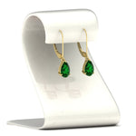 Load image into Gallery viewer, 3-ctw.-emerald-pear-shape-drop-earrings-lever-back-in-yellow-gold-FDEAR11236PEGEMGR-3.00CT-NL-YG.jpg
