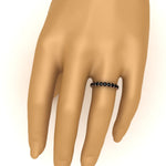 Load image into Gallery viewer, 3-ctw.-round-black-diamond-eternity-band-ring-in-rose-gold-FD11249ROBGBLACKHAND-3.00CT-NL-RG