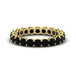 Load image into Gallery viewer, 3-ctw.-round-black-diamond-eternity-band-ring-in-yellow-gold-FD11249ROBGBLACK-3.00CT-NL-YG