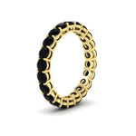 Load image into Gallery viewer, 3-ctw.-round-black-diamond-eternity-band-ring-in-yellow-gold-FD11249ROBGBLACKANGLE2-3.00CT-NL-YG