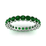 Load image into Gallery viewer, 3-ctw.-round-emerald-eternity-band-ring-in-white-gold-FD11249ROBGEMGRANGLE5-3.00CT-NL-WG