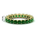 Load image into Gallery viewer, 3-ctw.-round-emerald-eternity-band-ring-in-yellow-gold-FD11249ROBGEMGR-3.00CT-NL-YG-HW