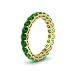 Load image into Gallery viewer, 3-ctw.-round-emerald-eternity-band-ring-in-yellow-gold-FD11249ROBGEMGRANGLE2-3.00CT-NL-YG