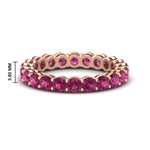 Load image into Gallery viewer, 3-ctw.-round-pink-sapphire-eternity-band-ring-in-rose-gold-FD11249ROBGSADRPI-3.00CT-NL-RG-HW