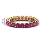 Load image into Gallery viewer, 3-ctw.-round-pink-sapphire-eternity-band-ring-in-yellow-gold-FD11249ROBGSADRPI-3.00CT-NL-YG-HW