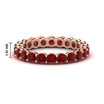 Load image into Gallery viewer, 3-ctw.-round-ruby-eternity-band-ring-in-rose-gold-FD11249ROBGRUDR-3.00CT-NL-RG-HW