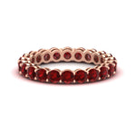 Load image into Gallery viewer, 3-ctw.-round-ruby-eternity-band-ring-in-rose-gold-FD11249ROBGRUDR-3.00CT-NL-RG