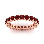 Load image into Gallery viewer, 3-ctw.-round-ruby-eternity-band-ring-in-rose-gold-FD11249ROBGRUDRANGLE5-3.00CT-NL-RG