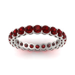 Load image into Gallery viewer, 3-ctw.-round-ruby-eternity-band-ring-in-white-gold-FD11249ROBGRUDRANGLE5-3.00CT-NL-WG