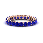 Load image into Gallery viewer, 3-ctw.-round-sapphire-eternity-band-ring-in-rose-gold-FD11249ROBGSABL-3.00CT-NL-RG