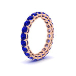 Load image into Gallery viewer, 3-ctw.-round-sapphire-eternity-band-ring-in-rose-gold-FD11249ROBGSABLANGLE2-3.00CT-NL-RG