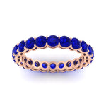 Load image into Gallery viewer, 3-ctw.-round-sapphire-eternity-band-ring-in-rose-gold-FD11249ROBGSABLANGLE5-3.00CT-NL-RG
