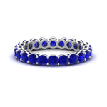 Load image into Gallery viewer, 3-ctw.-round-sapphire-eternity-band-ring-in-white-gold-FD11249ROBGSABL-3.00CT-NL-WG