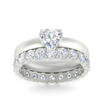 Load image into Gallery viewer, 3-mm-heart-shaped-solitaire-ring-with-eternity-band-in-white-gold-fdens11590htangle5-3.00mm-nl-wg.jpg?v=1760331219