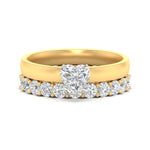 Load image into Gallery viewer, 3-mm-heart-shaped-solitaire-ring-with-eternity-band-in-yellow-gold-fdens11590htsleep-3.00mm-nl-yg_98c5e5cc-be5d-4f82-b7c6-d6075a84827d.jpg?v=1760334274

