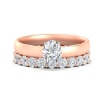 Load image into Gallery viewer, 3-mm-oval-shaped-solitaire-ring-with-eternity-band-in-rose-gold-fdens11590ovsleep-3.00mm-nl-rg.jpg?v=1760331733