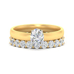 Load image into Gallery viewer, 3-mm-oval-shaped-solitaire-ring-with-eternity-band-in-yellow-gold-fdens11590ovsleep-3.00mm-nl-yg.jpg?v=1760331733