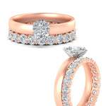 Load image into Gallery viewer, 3-mm-pear-shaped-solitaire-ring-with-eternity-band-in-rose-gold-fdens11590peangle3-3.00mm-nl-rg.jpg?v=1760332011
