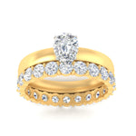 Load image into Gallery viewer, 3-mm-pear-shaped-solitaire-ring-with-eternity-band-in-yellow-gold-fdens11590peangle5-3.00mm-nl-yg.jpg?v=1760332011
