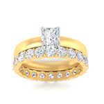 Load image into Gallery viewer, 3-mm-radiant-cut-solitaire-ring-with-eternity-band-in-yellow-gold-fdens11590raangle5-3.00mm-nl-yg.jpg?v=1760335503
