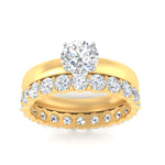 Load image into Gallery viewer, 3-mm-round-cut-solitaire-ring-with-eternity-band-in-yellow-gold-fdens11590roangle5-3.00mm-nl-yg_0689de9e-f377-4455-8f43-b388f2ce4c38.jpg?v=1760335692
