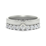 Load image into Gallery viewer, 3-mm-semi-mount-solitaire-ring-with-eternity-band-in-white-gold-fdens11590smsleep-3.00mm-nl-wg.jpg?v=1760335916
