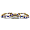 Load image into Gallery viewer, 3-piece-diamond-eternity-anniversary-band-with-blue-sapphire-in-14K-yellow-gold-FD8377BGSABL-NL-YG.jpg