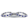 Load image into Gallery viewer, 3-piece-diamond-eternity-anniversary-band-with-blue-sapphire-in-950-platinum-FD8377BGSABL-NL-WG.jpg