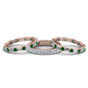 Load image into Gallery viewer, 3-piece-diamond-eternity-anniversary-band-with-emerald-in-14K-rose-gold-FD8377BGEMGR-NL-RG.jpg