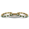Load image into Gallery viewer, 3-piece-diamond-eternity-anniversary-band-with-emerald-in-18K-yellow-gold-FD8377BGEMGR-NL-YG.jpg