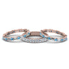 Load image into Gallery viewer, 3-piece-diamond-eternity-anniversary-band-with-ice-blue-topaz-in-18K-rose-gold-FD8377BGICBLTO-NL-RG.jpg