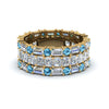 Load image into Gallery viewer, 3-piece-diamond-eternity-anniversary-band-with-ice-blue-topaz-in-18K-yellow-gold-FD8377BGICBLTO-NL-YG.jpg