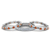 Load image into Gallery viewer, 3-piece-diamond-eternity-anniversary-band-with-orange-sapphire-in-18K-white-gold-FD8377BGSAOR-NL-WG.jpg