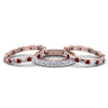 Load image into Gallery viewer, 3-piece-diamond-eternity-anniversary-band-with-ruby-in-18K-rose-gold-FD8377BGRUDR-NL-RG.jpg