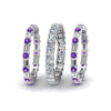 Load image into Gallery viewer, 3-piece-diamond-eternity-anniversary-band-with-violac-topaz-in-14K-white-gold-FD8377BGVITO-NL-WG.jpg