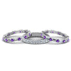 Load image into Gallery viewer, 3-piece-diamond-eternity-anniversary-band-with-violac-topaz-in-18K-white-gold-FD8377BGVITO-NL-WG.jpg