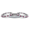Load image into Gallery viewer, 3-piece-diamond-eternity-anniversary-band-with-with-pink-sapphire-in-14K-white-gold-FD8377BGSADRPI-NL-WG.jpg