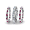 Load image into Gallery viewer, 3-piece-diamond-eternity-anniversary-band-with-with-pink-sapphire-in-14K-white-gold-FD8377BGSADRPI-NL-WG.jpg