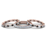 Load image into Gallery viewer, 3-piece-eternity-anniversary-band-with-black-diamond-in-14K-rose-gold-FD8377BGBLACK-NL-RG.jpg

