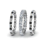 Load image into Gallery viewer, 3-piece-eternity-anniversary-band-with-black-diamond-in-14K-white-gold-FD8377BGBLACK-NL-WG.jpg
