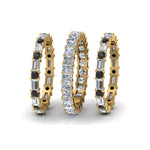Load image into Gallery viewer, 3-piece-eternity-anniversary-band-with-black-diamond-in-14K-yellow-gold-FD8377BGBLACK-NL-YG.jpg
